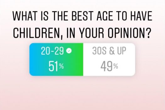 What is the perfect age to have children?